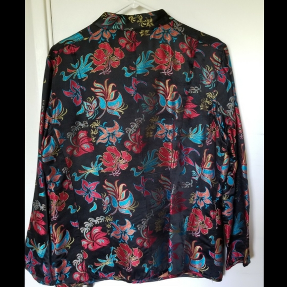 Chico's Silk Embroidered Jacket - Picture 2 of 5